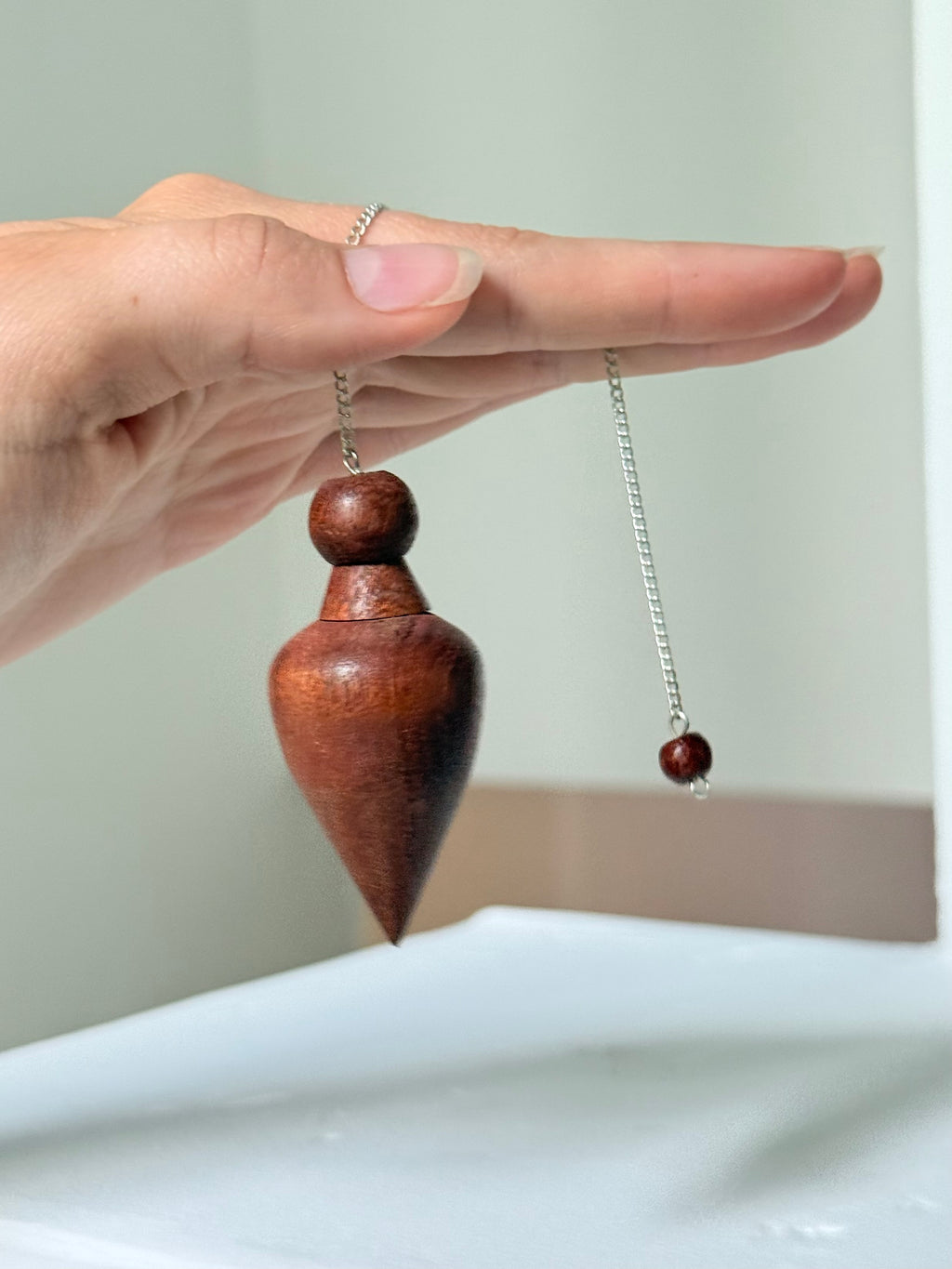 Wood Teardrop Pendulum / Péndulo de Madera Gota