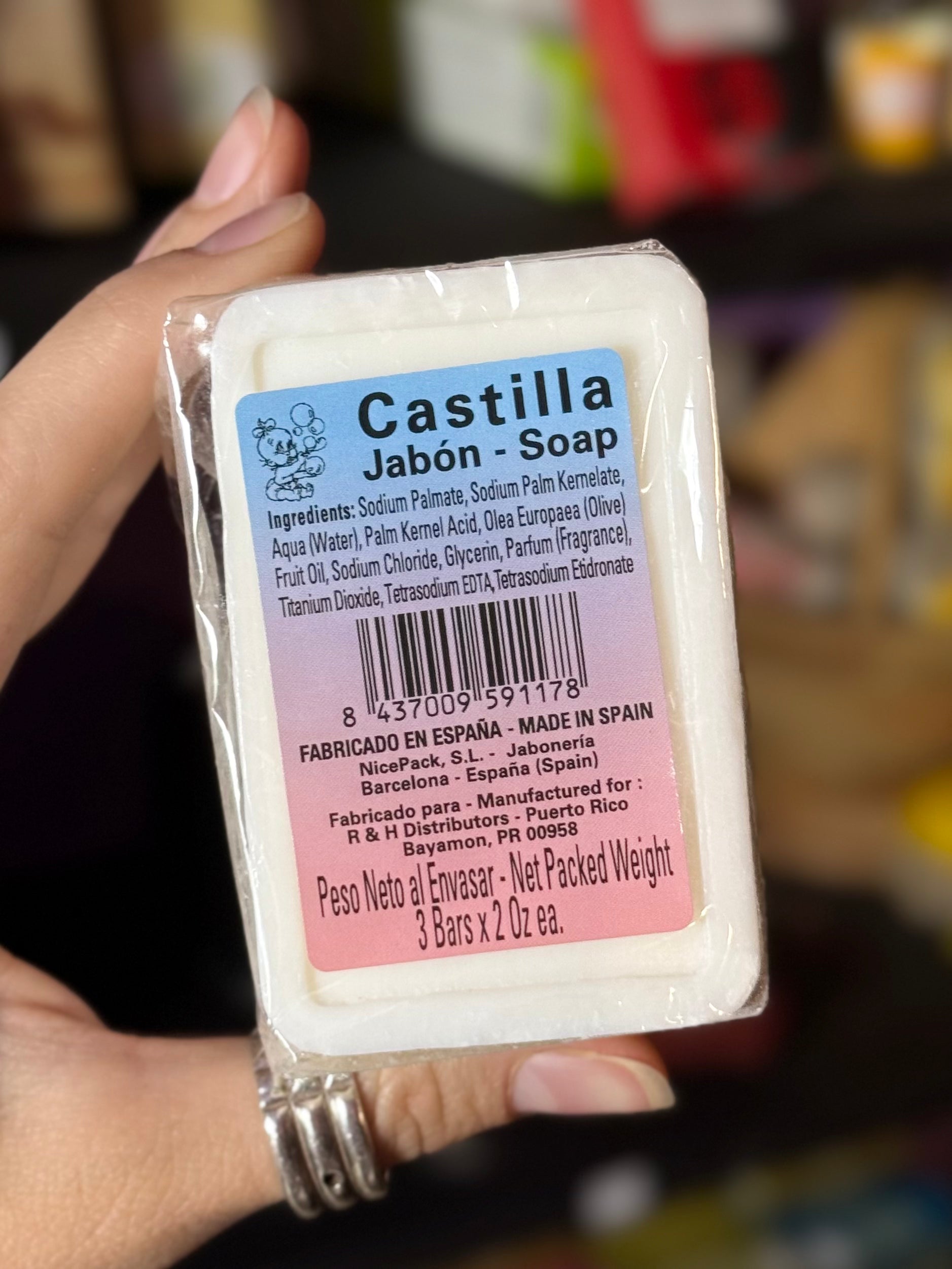 Jabón Castilla (Castile Soap) – Paquete de 3 barras
