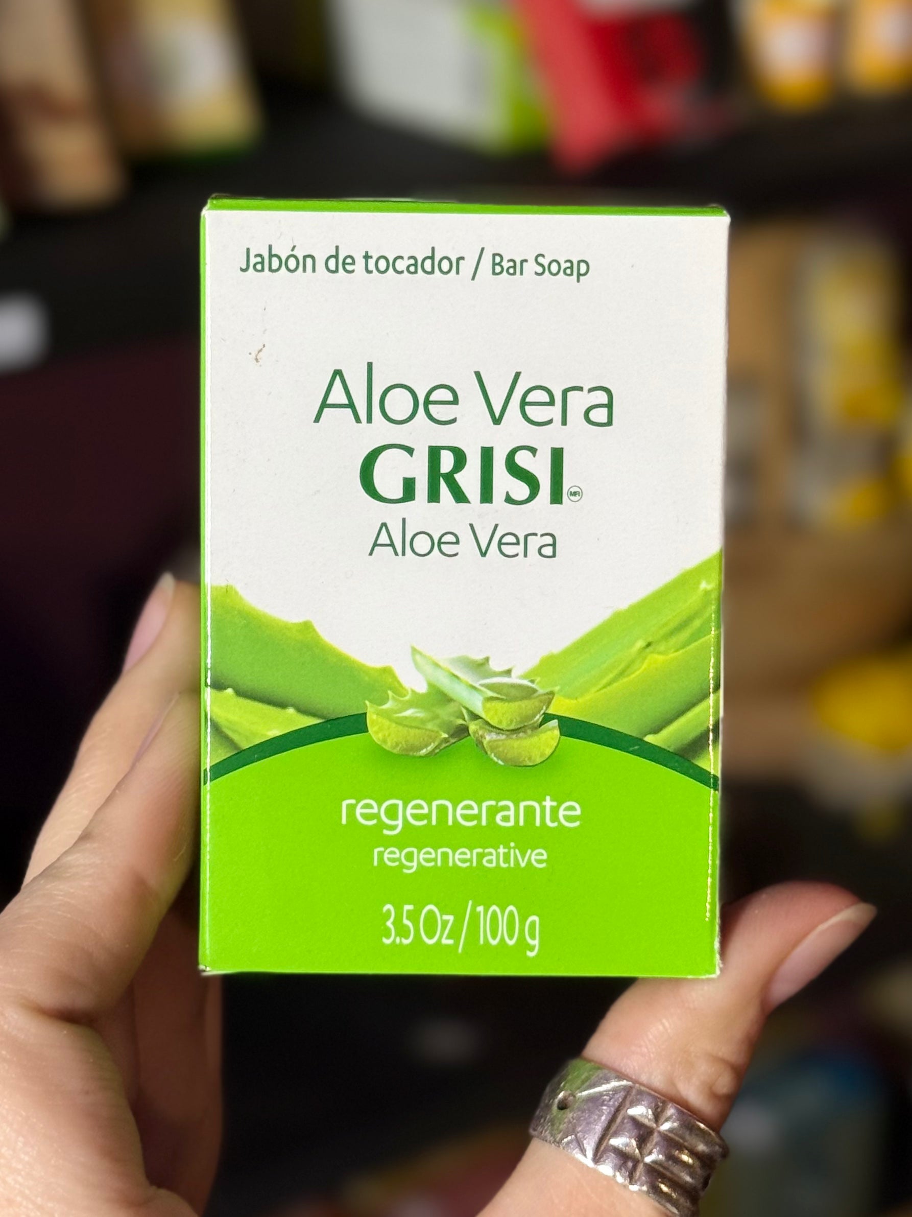 Jabón de Aloe Vera GRISI (3.5 oz / 100 g)