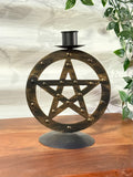 Candelabro Pentáculo para Vela de Taper / Pentacle Taper Candle Holder