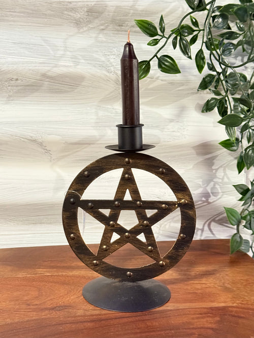 Candelabro Pentáculo para Vela de Taper / Pentacle Taper Candle Holder