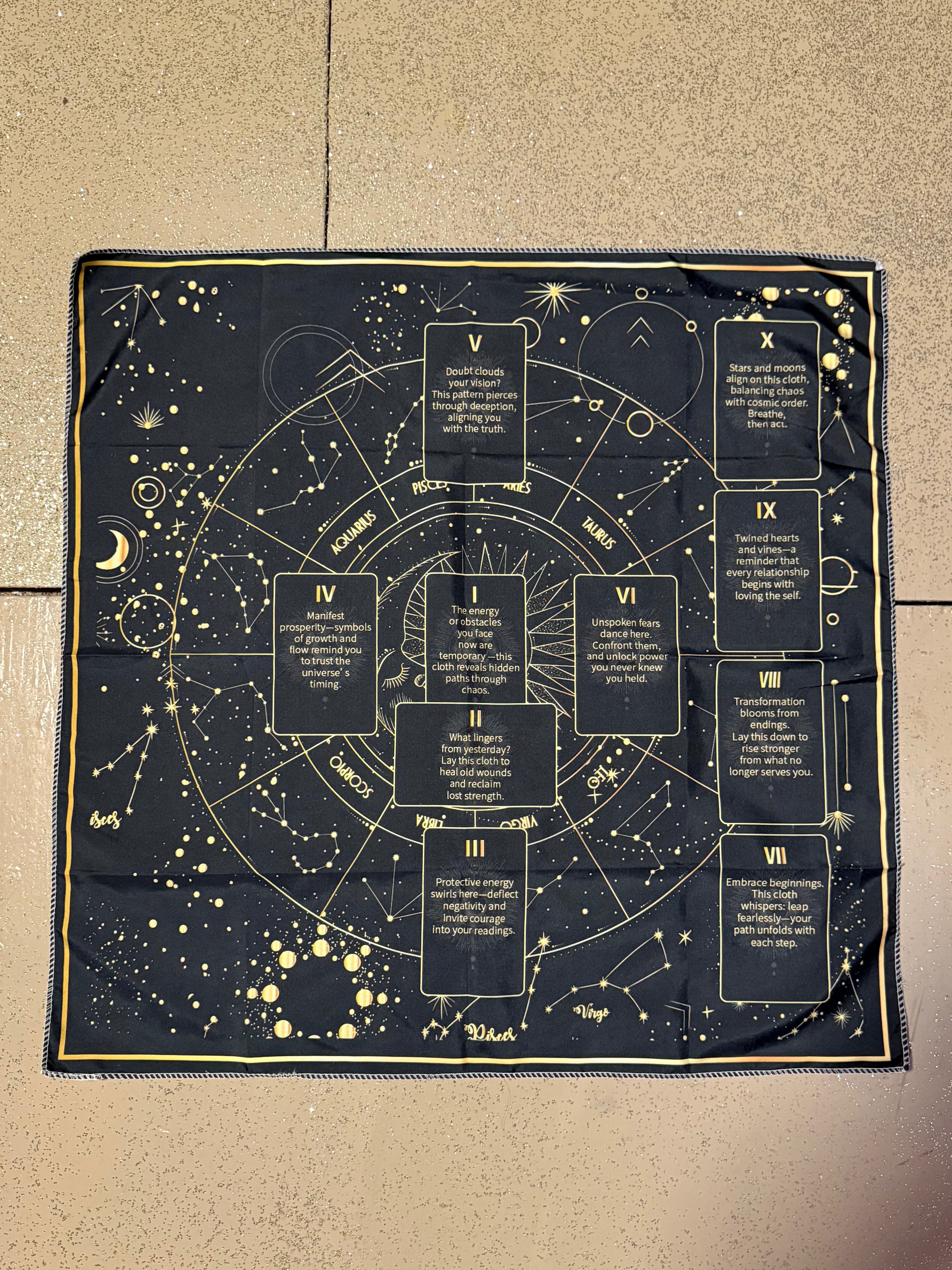 Tapiz de Tarot y Constelaciones / Tarot & Constellation Tapestry