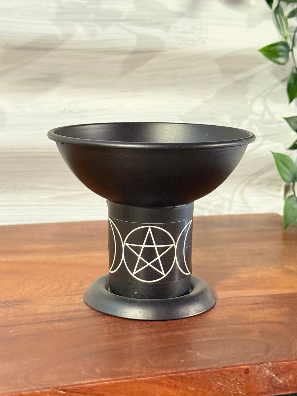Caldero Triple Luna y Pentáculo / Triple Moon Pentacle Cauldron