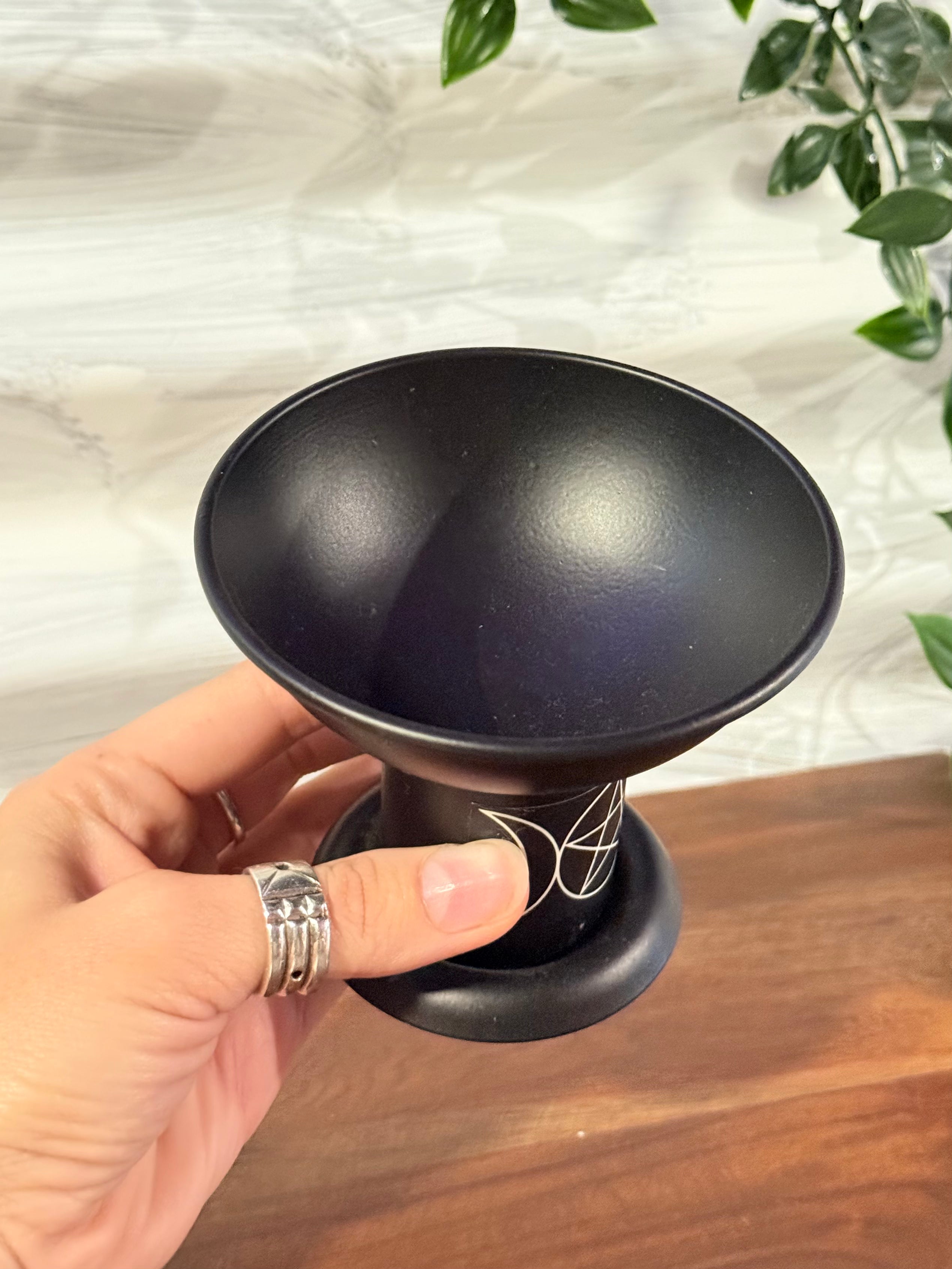 Caldero Triple Luna y Pentáculo / Triple Moon Pentacle Cauldron