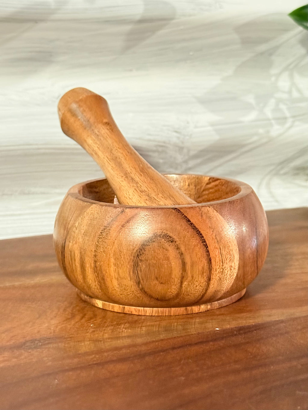 Mortero de Madera / Wooden Mortar & Pestle