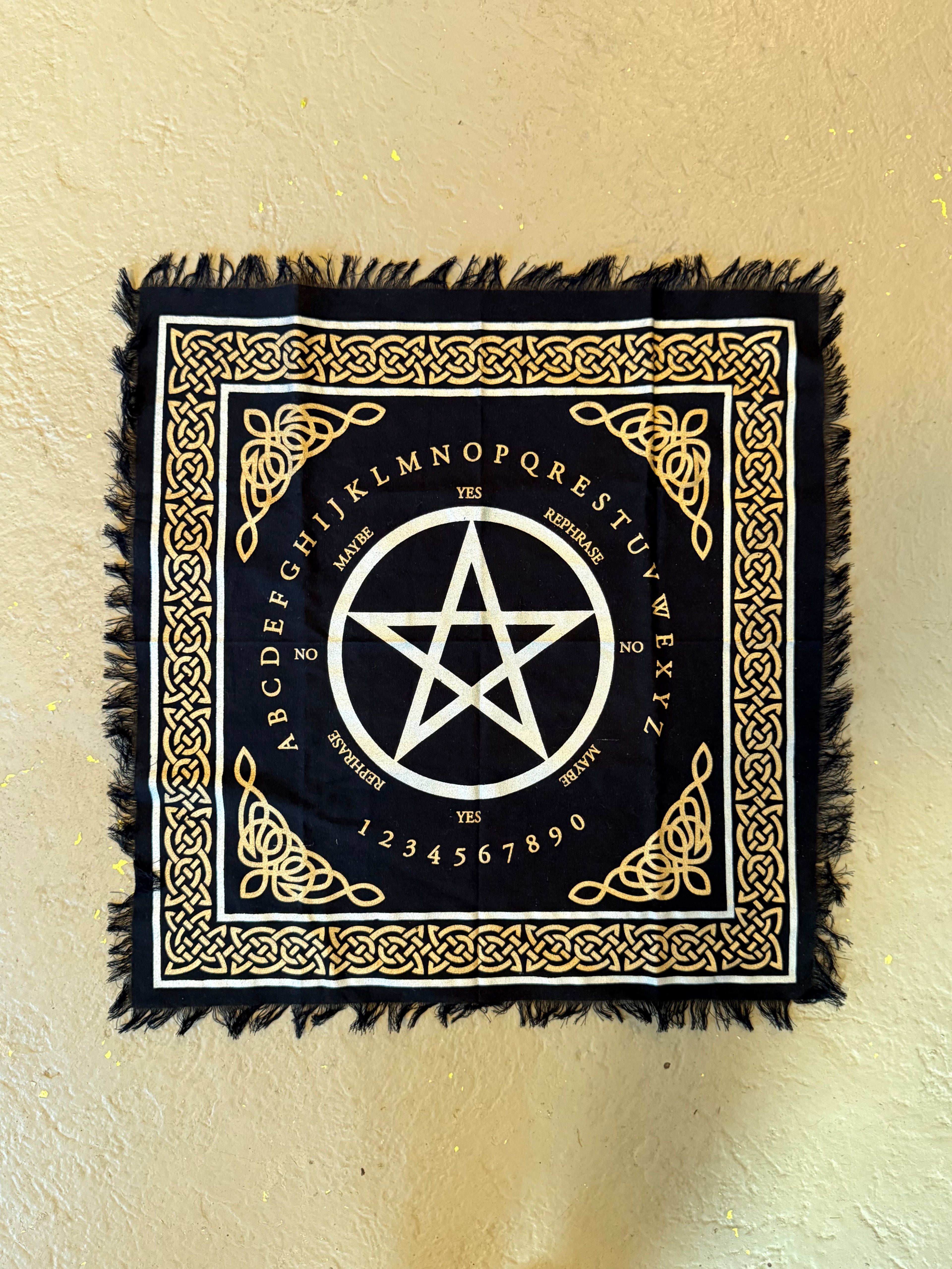 Tapiz de Pentagrama Celta y Adivinación / Celtic Pentagram Divination Tapestry