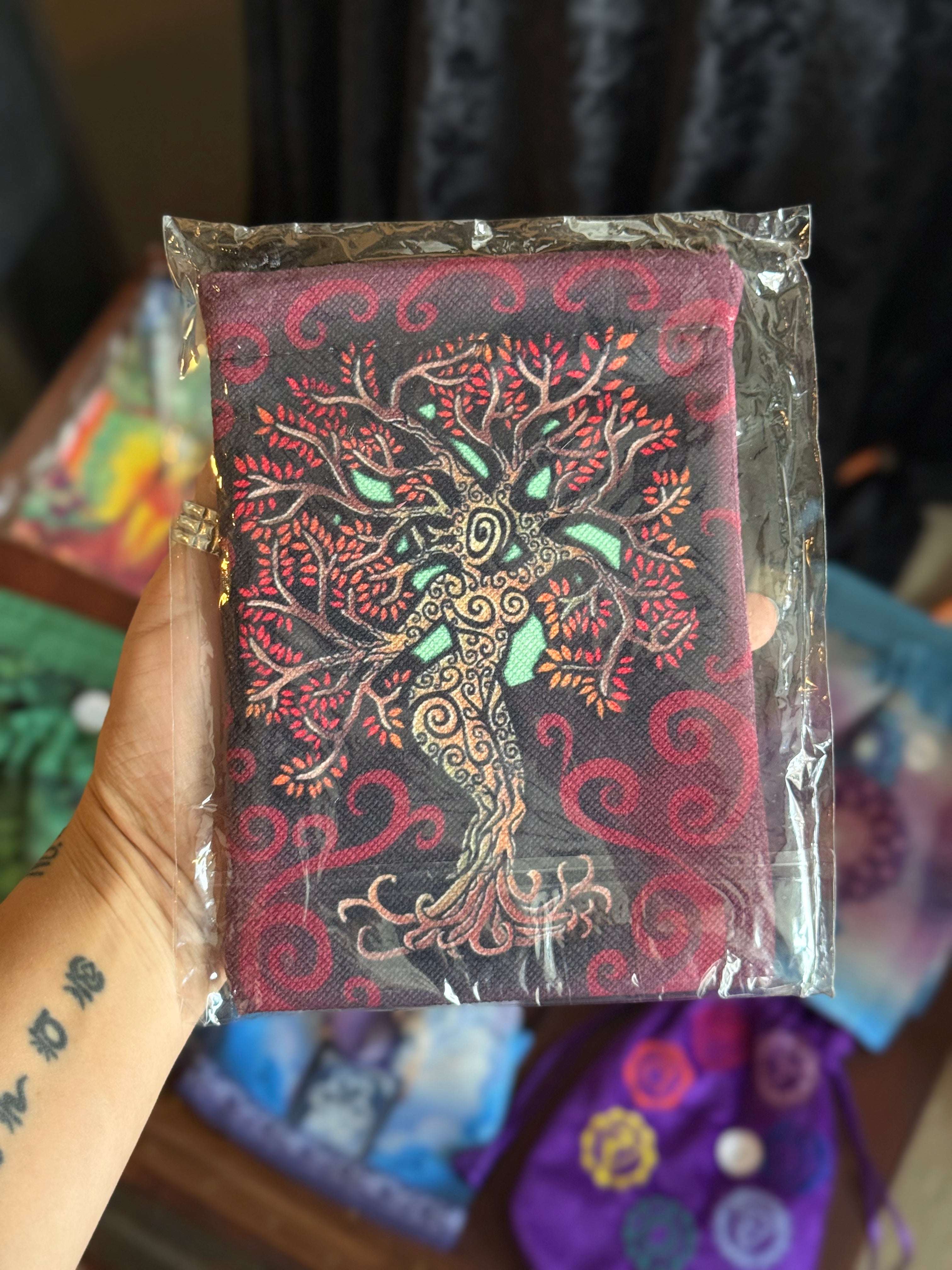 Bolsa Árbol de la Vida para Cartas y Cristales / Tree of Life Storage Pouch