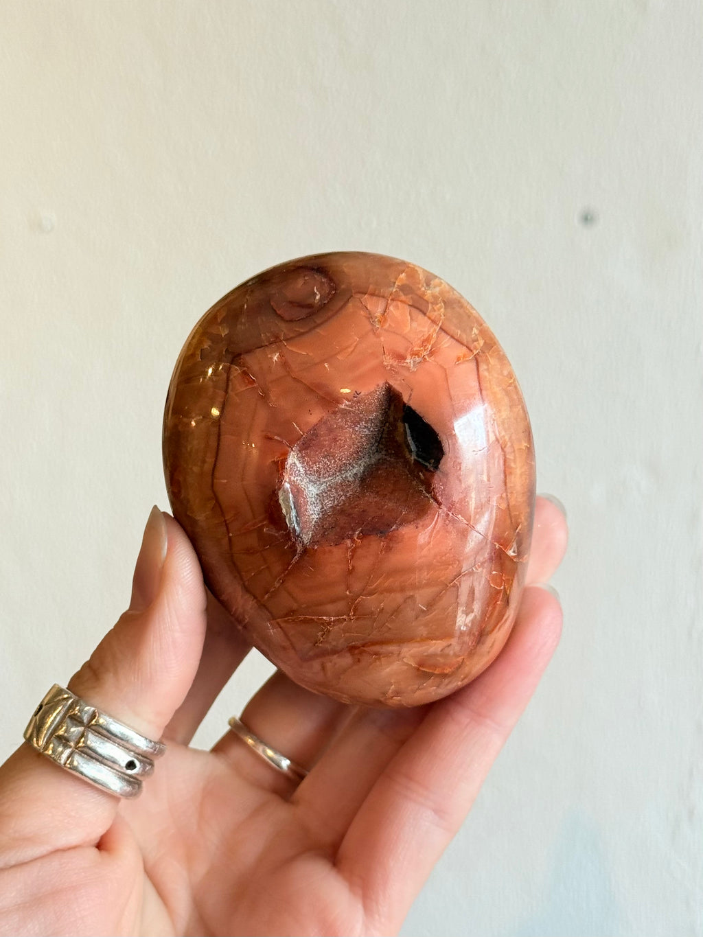 Carnelian Palm Stone / Piedra de Palma de Cornalina