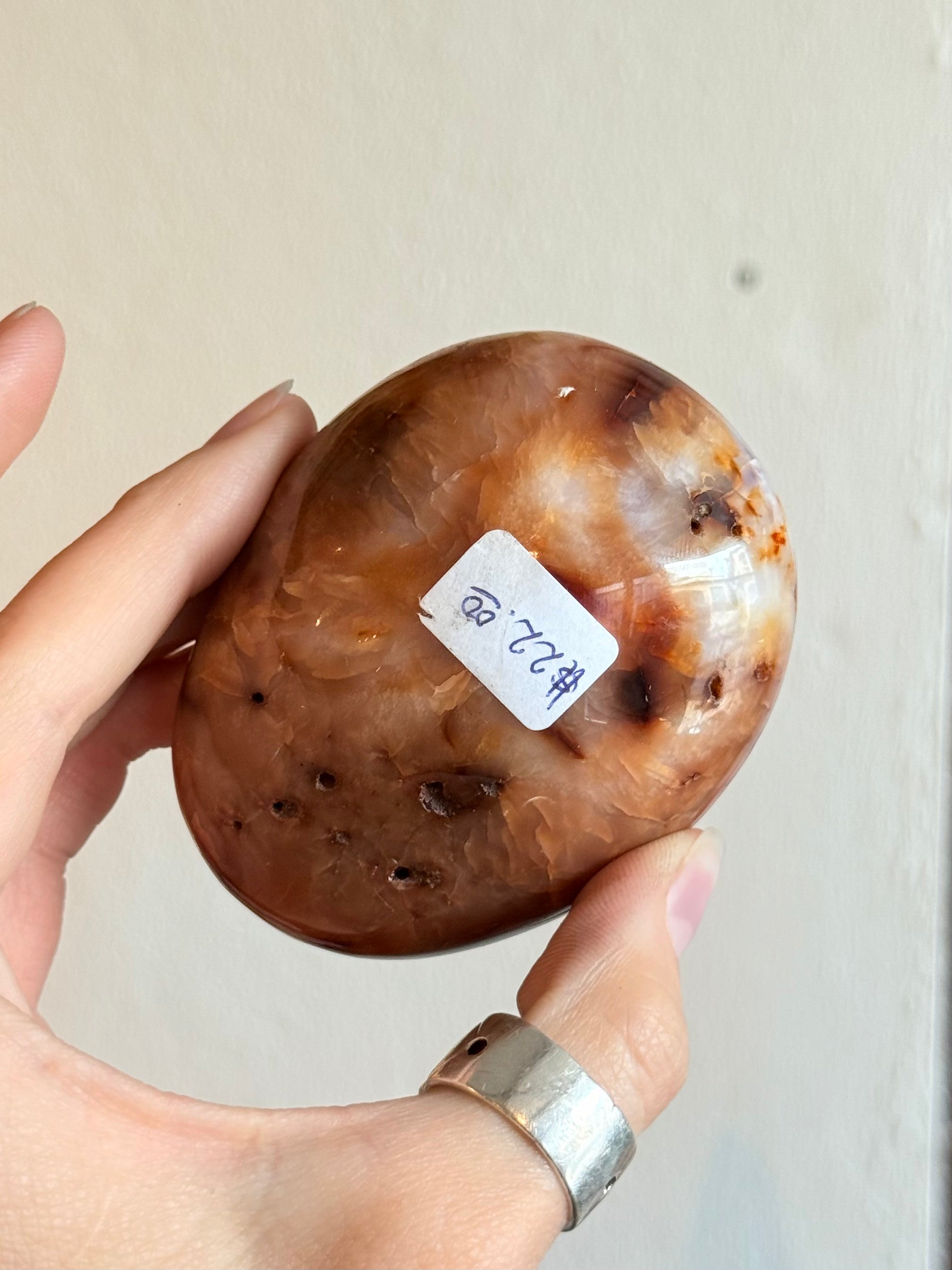 Carnelian Palm Stone / Piedra de Palma de Cornalina