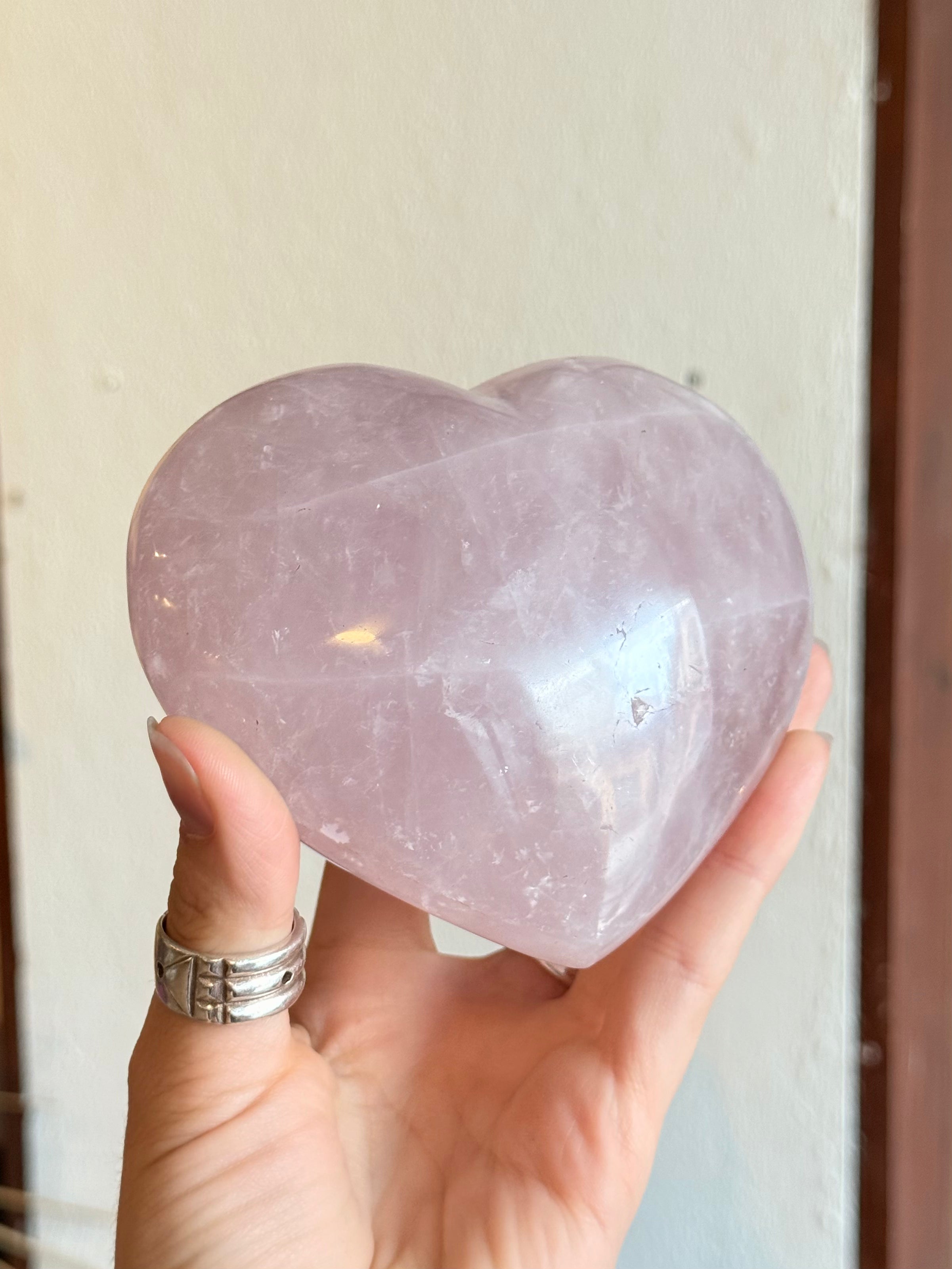 Rose Quartz Heart / Corazón de Cuarzo Rosado