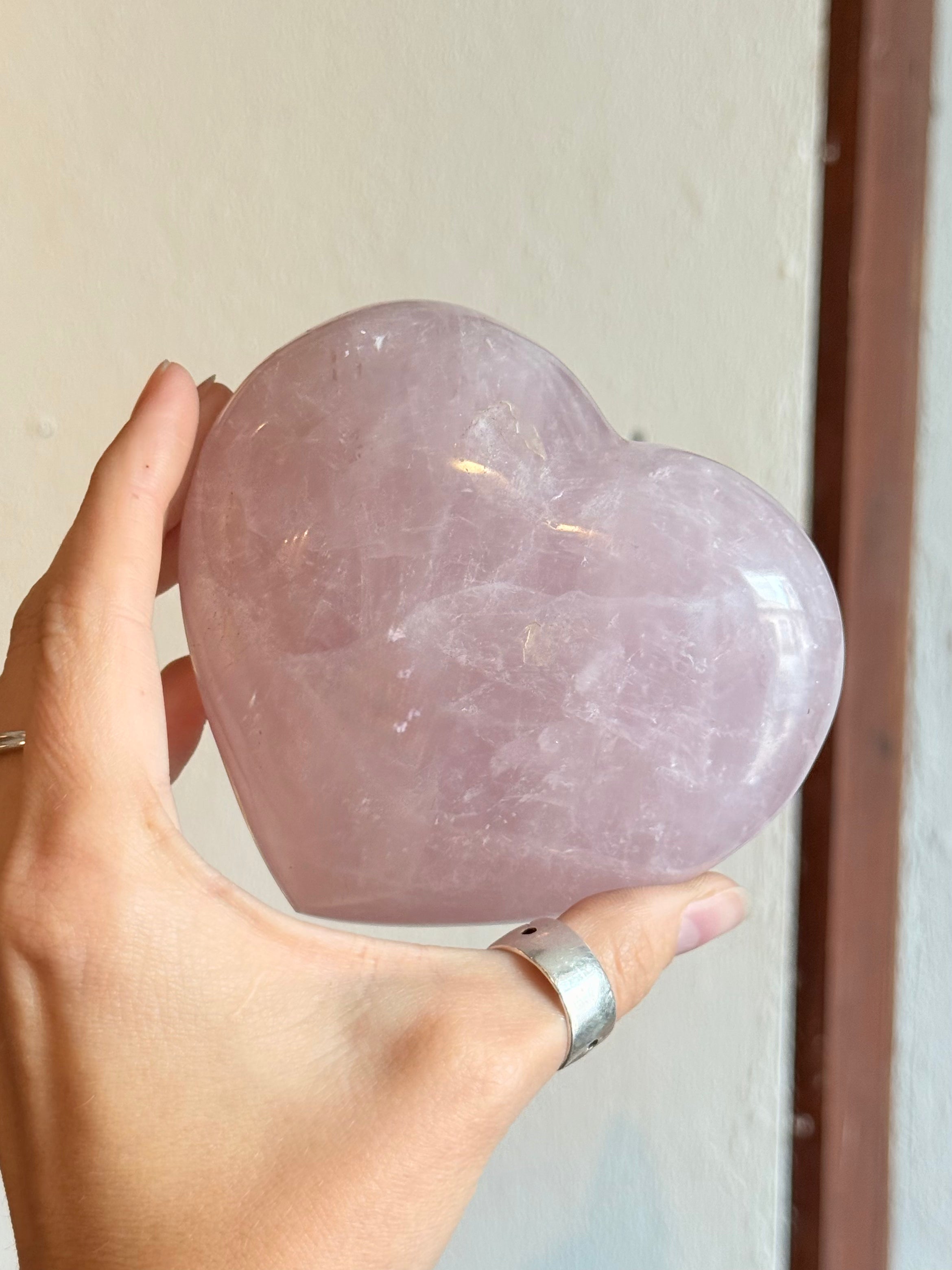 Rose Quartz Heart / Corazón de Cuarzo Rosado