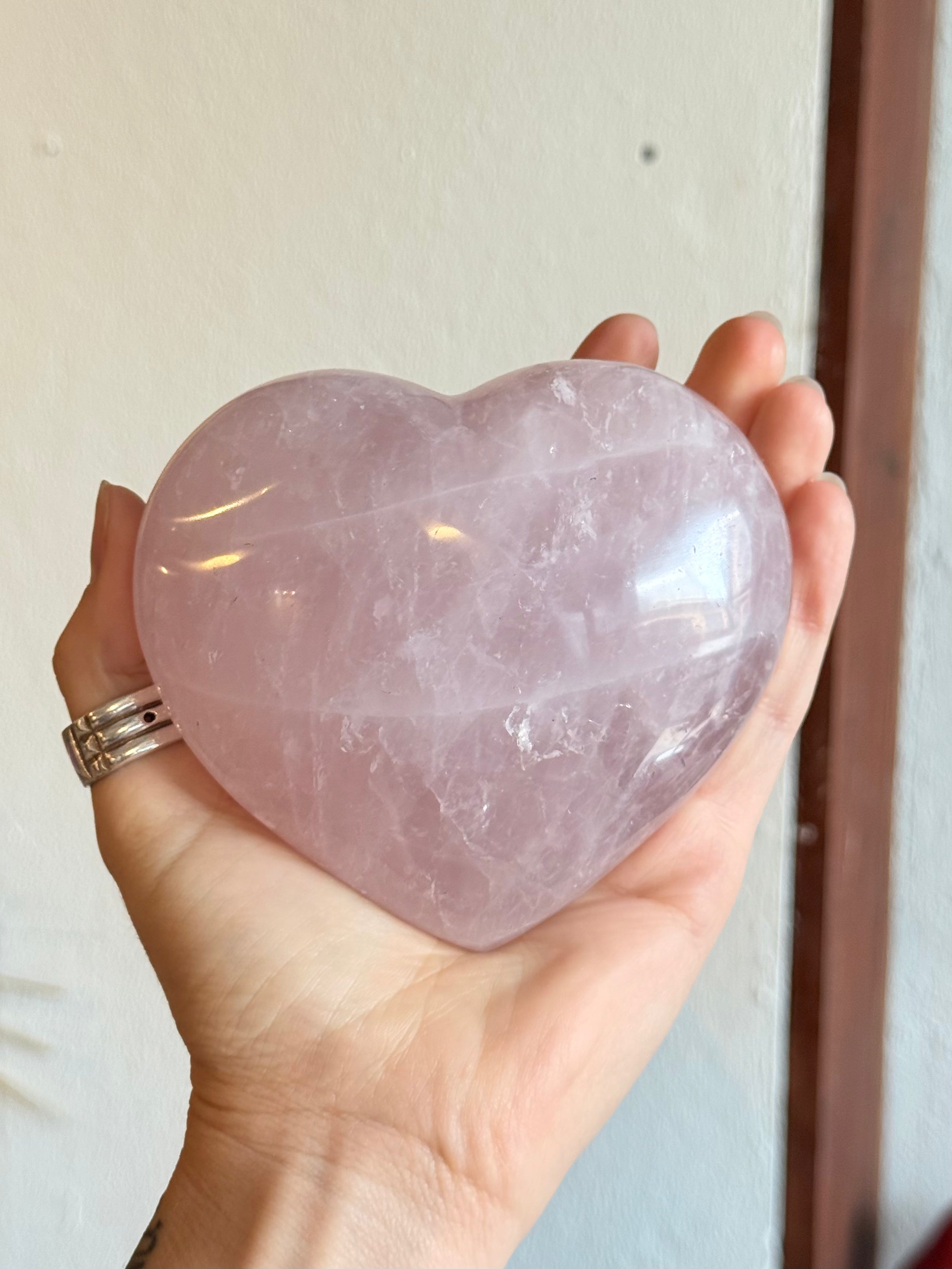 Rose Quartz Heart / Corazón de Cuarzo Rosado