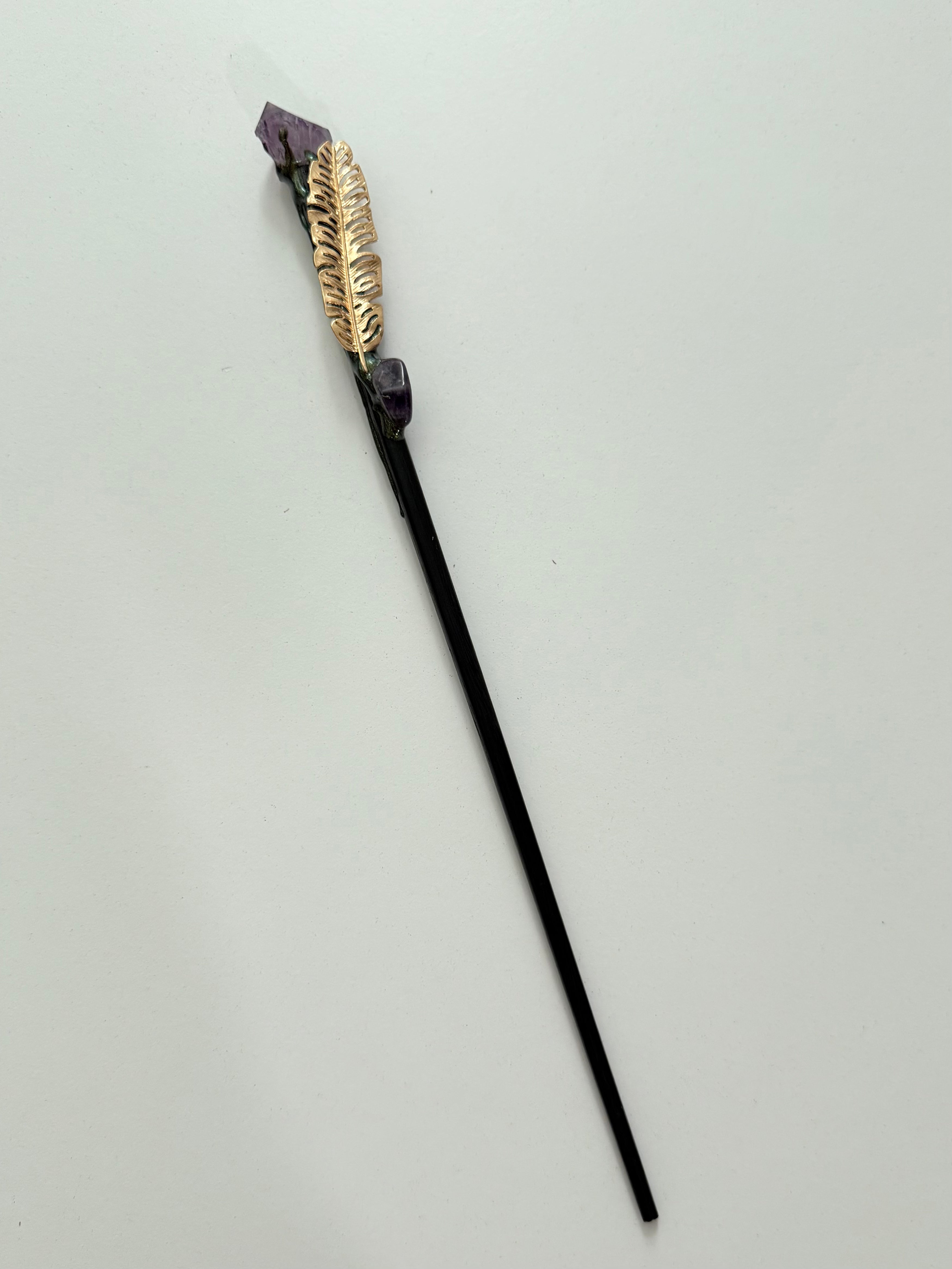 Varita de Amatista con Pluma | Amethyst Feather Wand