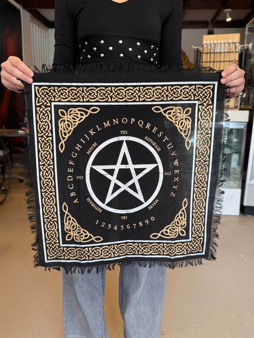 Tapiz de Pentagrama Celta y Adivinación / Celtic Pentagram Divination Tapestry