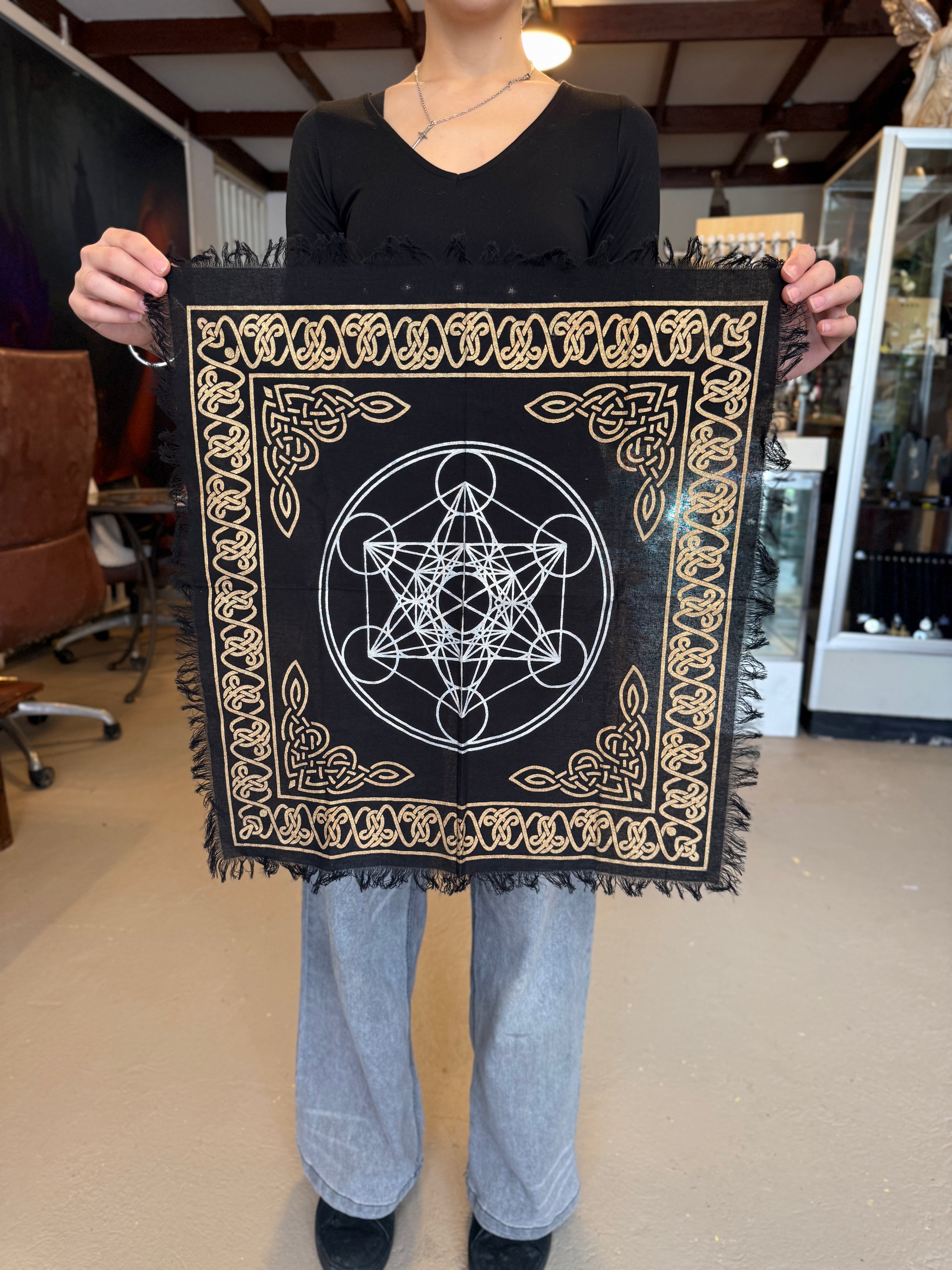 Tapiz de Geometría Sagrada y Nudos Celtas / Sacred Geometry & Celtic Knot Tapestry