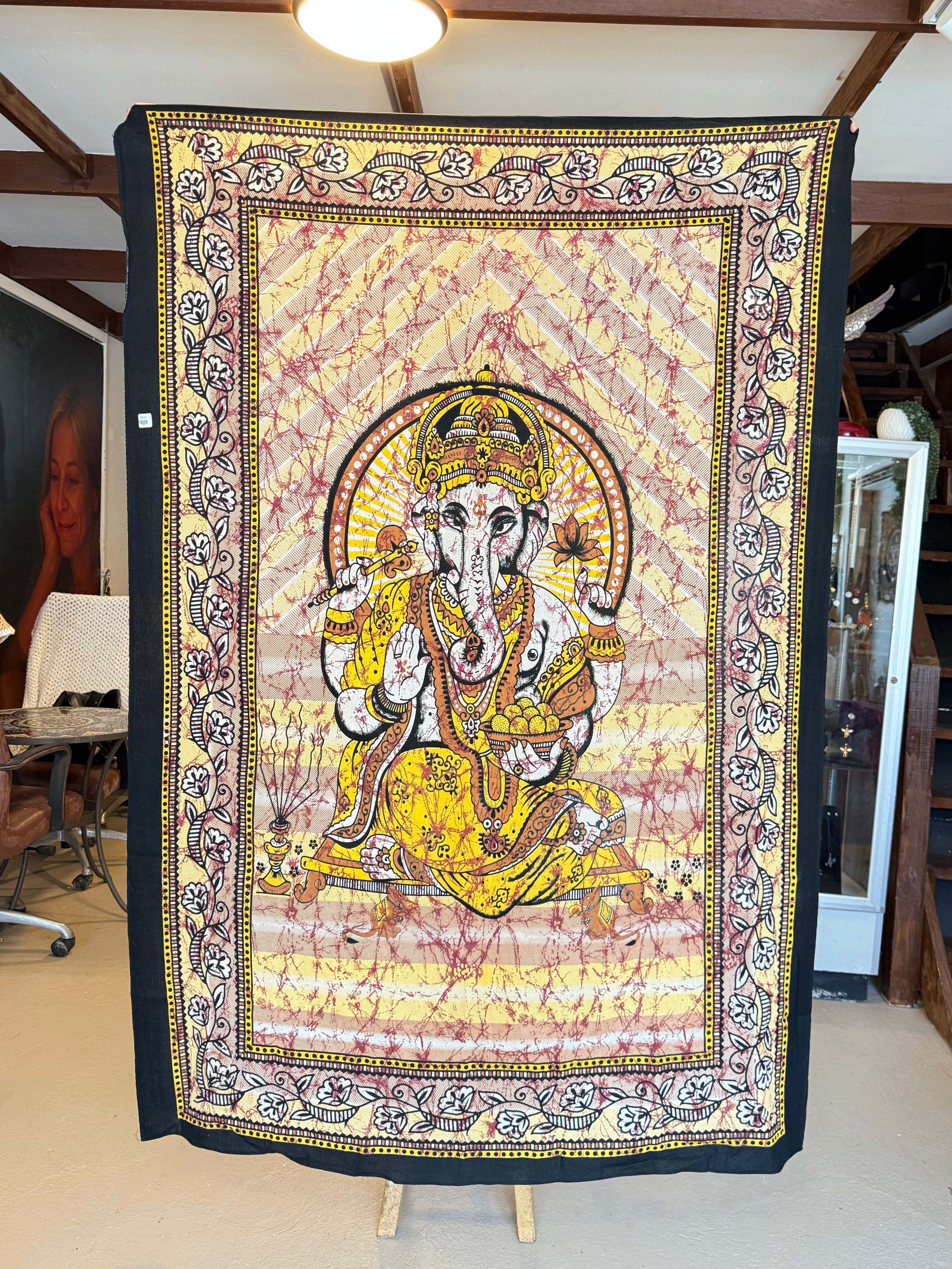Tapiz de Ganesha en Algodón / Ganesha Cotton Tapestry