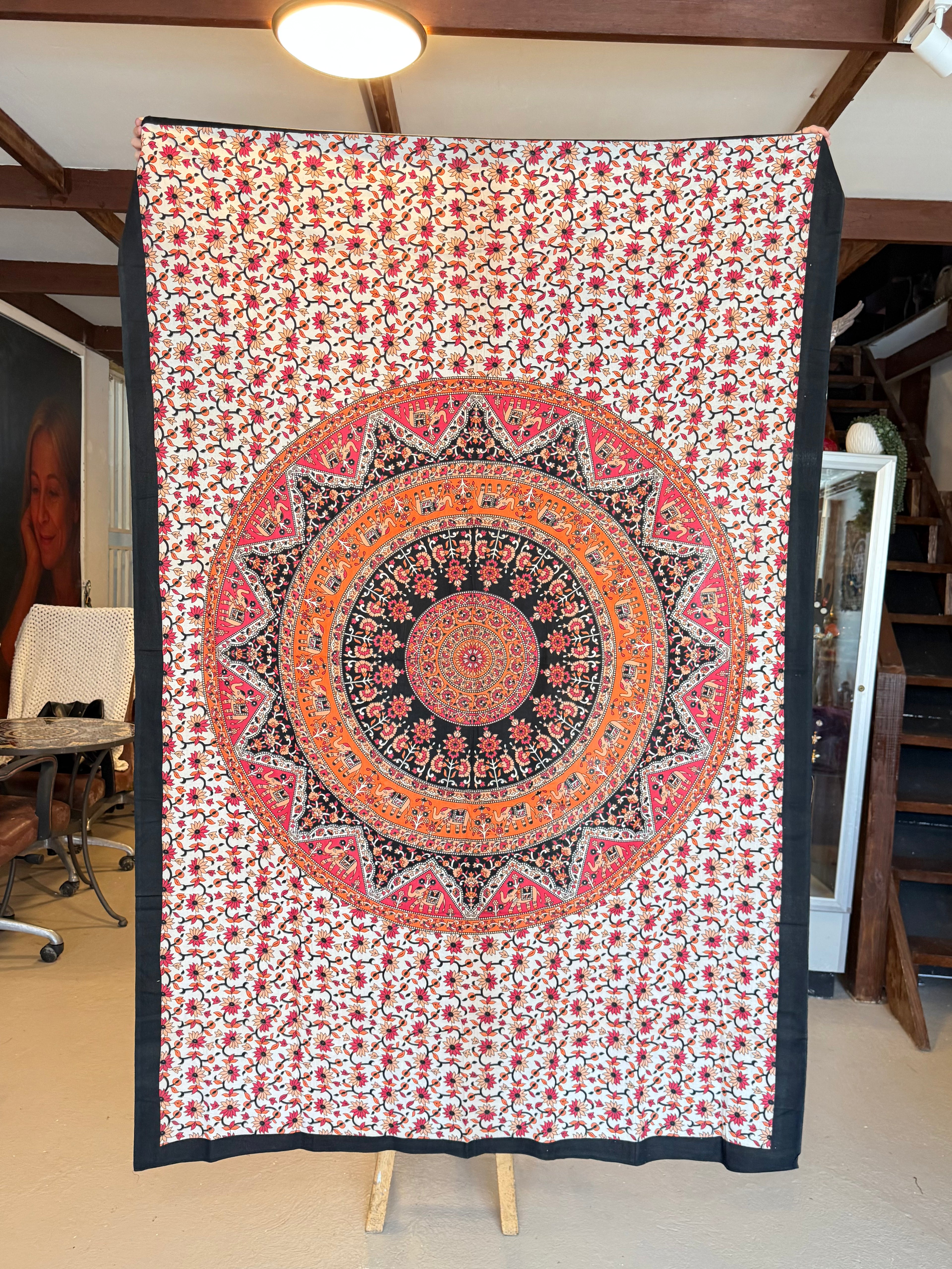 Tapiz Mandala en Algodón / Cotton Mandala Tapestry