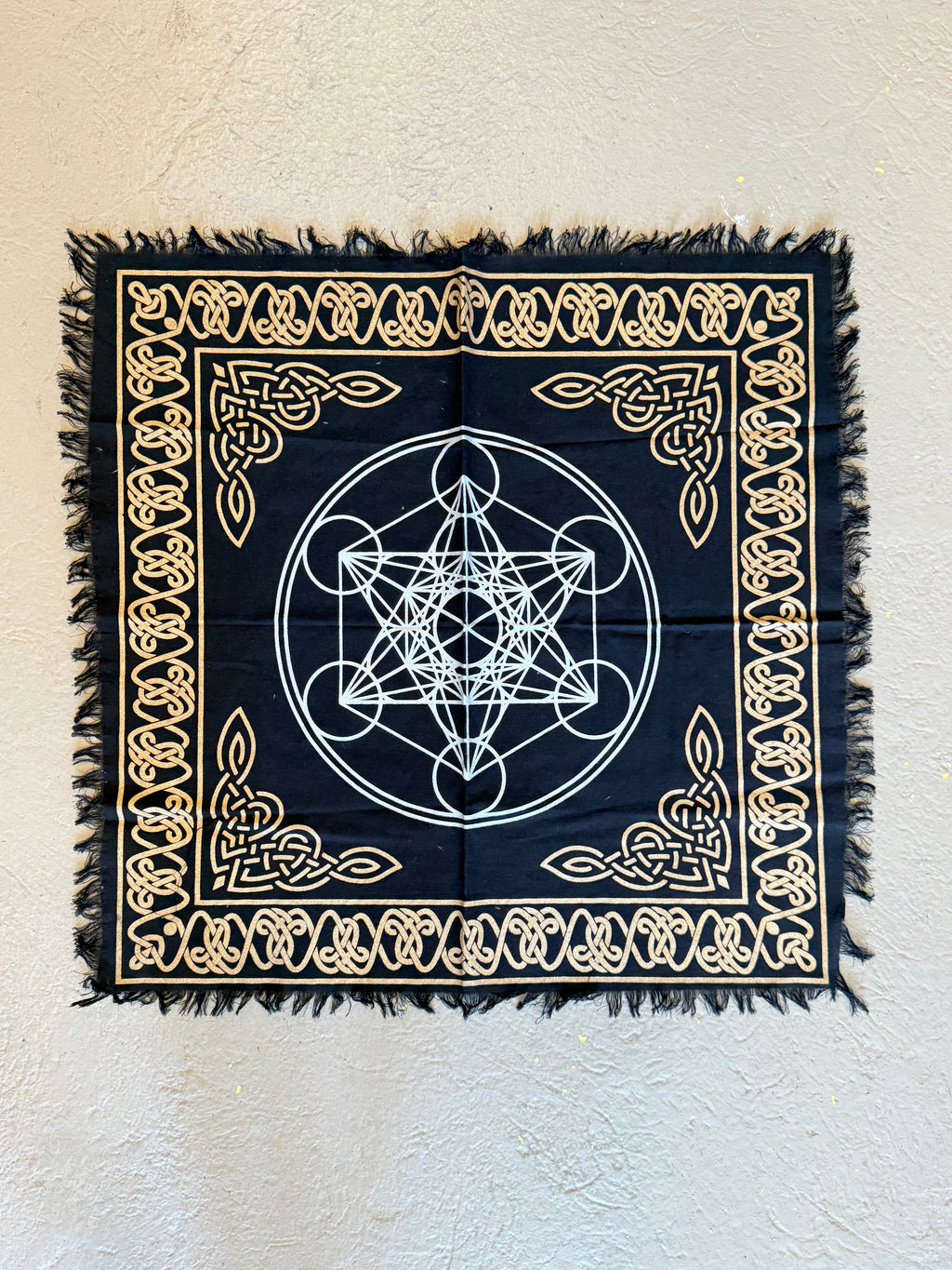Tapiz de Geometría Sagrada y Nudos Celtas / Sacred Geometry & Celtic Knot Tapestry