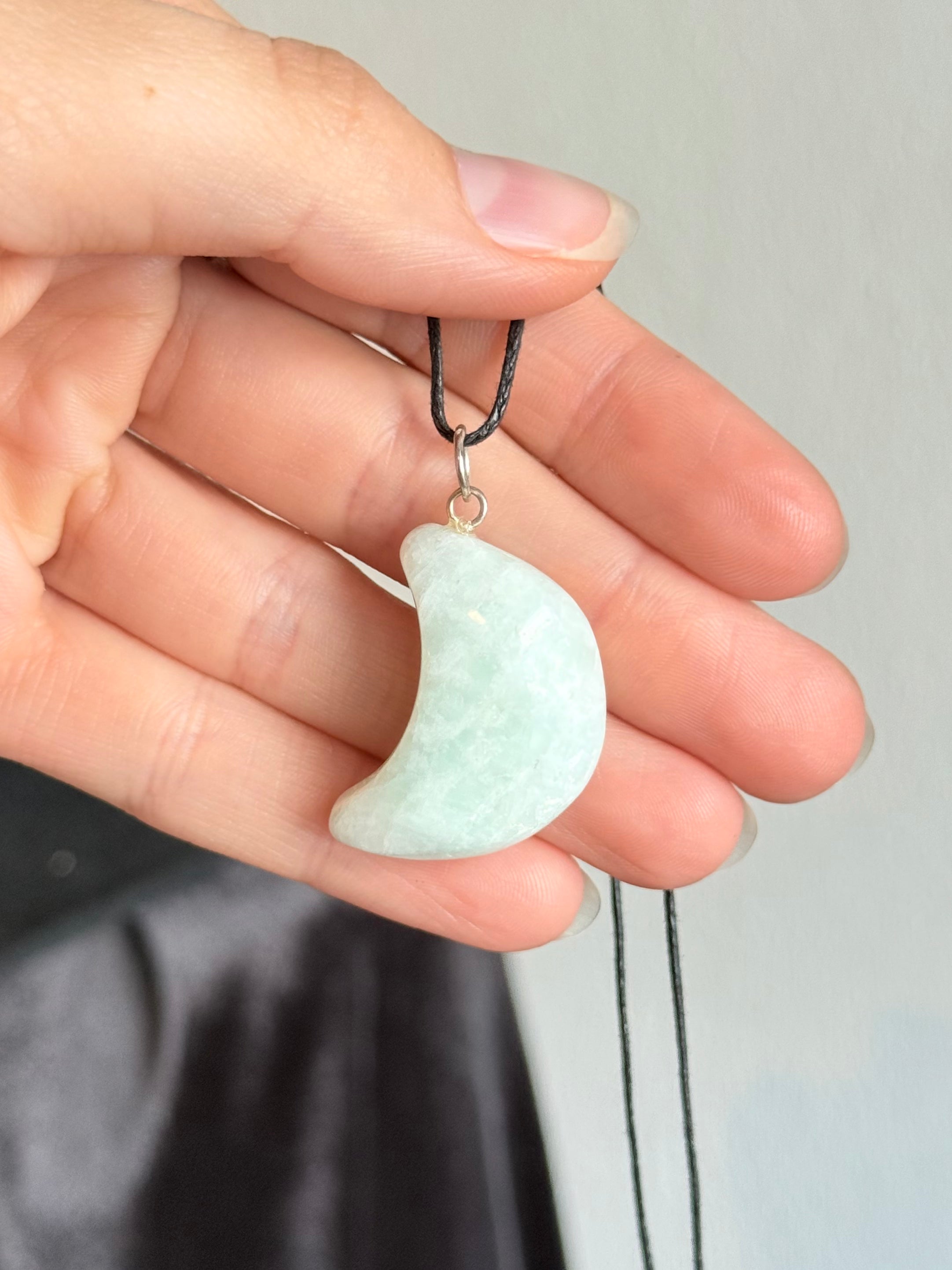 Colgante Luna de Amazonita / Amazonite Moon Pendant