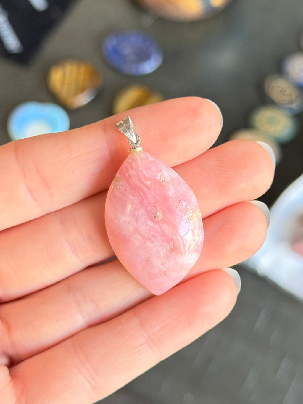 Colgante de Ópalo Rosa / Pink Opal Pendant