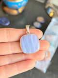 Colgante de Ágata Encaje Azul / Blue Lace Agate Pendant