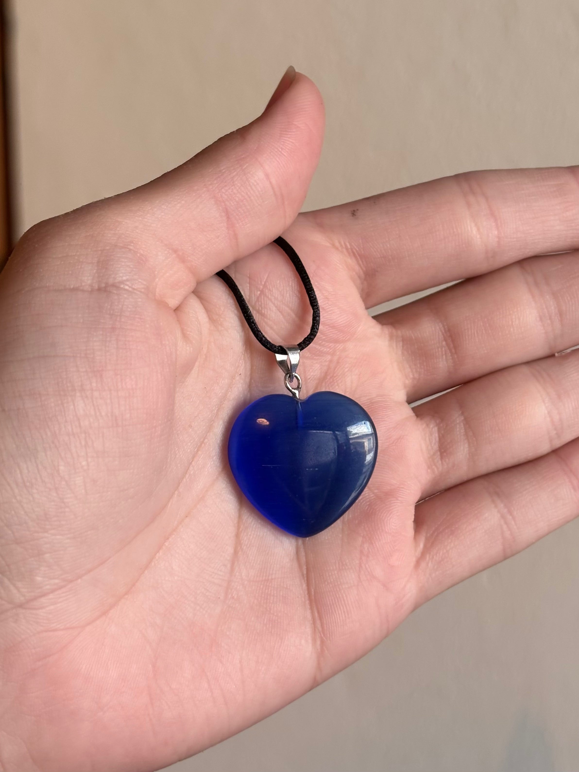 Colgante-pendiente de Ojo de Gato Azul / Blue Cat’s Eye Pendant