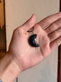 Colgante / Pendiente Media Luna de Bloodstone / Bloodstone Crescent Moon Pendant