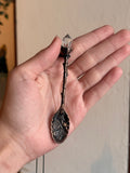 Cucharita Ritual con Cristal / Crystal Ritual Spoon para hierbas
