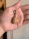 Colgante / Pendiente de Turmalina Rosa en Cuarzo en Bruto / Raw Pink Tourmaline in Quartz Pendant