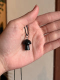 Colgante / Pendiente Hongo de Obsidiana / Obsidian Mushroom Pendant