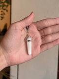 Colgante / Pendiente de Doble Punta de Selenita / Double Terminated Selenite