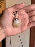 Colgante / Pendiente de Punta Natural de Citrino / Natural Citrine Point Pendant