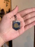 Colgante / Pendiente de Sodalita con Espiral / Sodalite Spiral Pendant