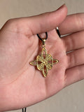 Colgante / Pendiente Nudo Celta Dorado en Acero Inoxidable Gold Plated Celtic Knot Pendant