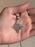 Nudo de Bruja / Witch’s Knot Stainless Steel Pendant