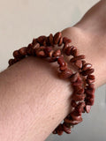 Brazalete-pulsera de Chips de Goldstone / Goldstone Chip Bracelet