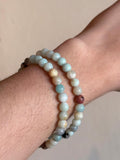 Brazalete-Pulcera Amazonita 6mm/Amazonite Bracelet 6mm
