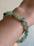 Brazalete-pulcera de Prehnita / Prehnite Bracelet 8mm