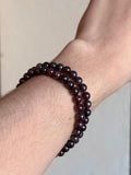 Brazalete-Pulsera granate 6mm/bracelet garnet 6mm
