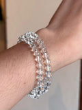 Brazalete-Pulcera cuarzo cristal 6mm/crystal quartz bracelet 6mm