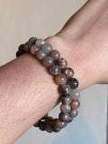 Brazalete-Pulsera dia y noche piedra de luna 8mm/ Day and Night moonstone 8mm