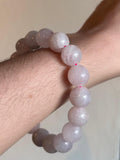 Brazalete cuarzo rosa 10mm/Rose Quartz bracelet 10mm